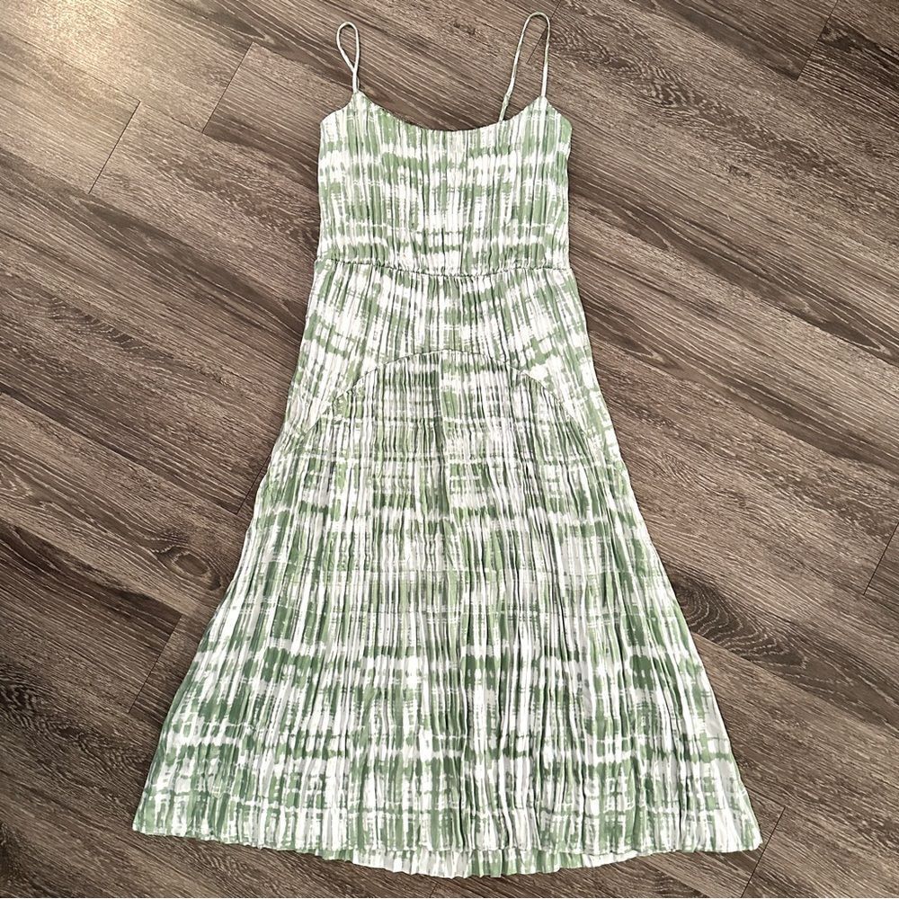 Vince Tie Dye Ruched Cami Dress